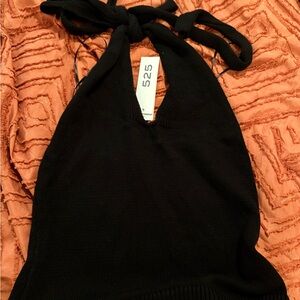 525 America Black Knit Top
